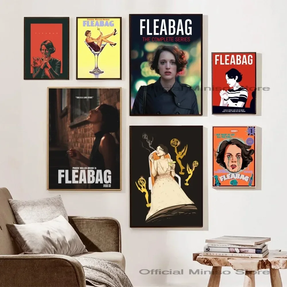 Fleabag Tv Play Плакат Наклейка Самоклеящаяся Водостойкая Бумажная На Стену Для