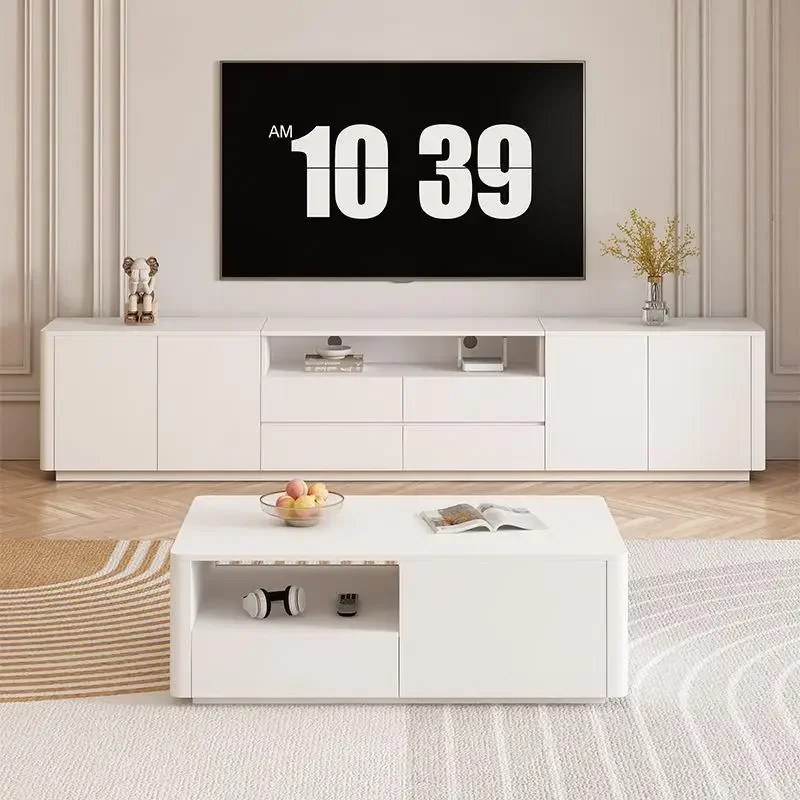 Нордическая Минималистичная Подставка для телевизора белая Современная