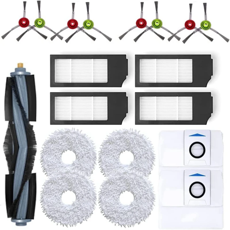 

Replacement Parts Main Brush Side Brushes HEPA Filters Compatible For Ecovacs X1omni/X1turbo Vacuum Cleaner Accessories