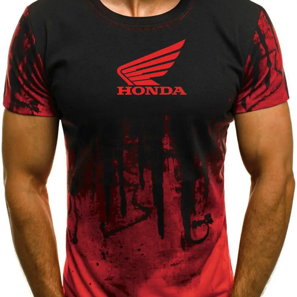 

2022 Hot Sale 3D Men's Printed T-Shirt Honda Fashion Comfortable Shirt Street Short Sleeve Racing Top Outdoor Breathable