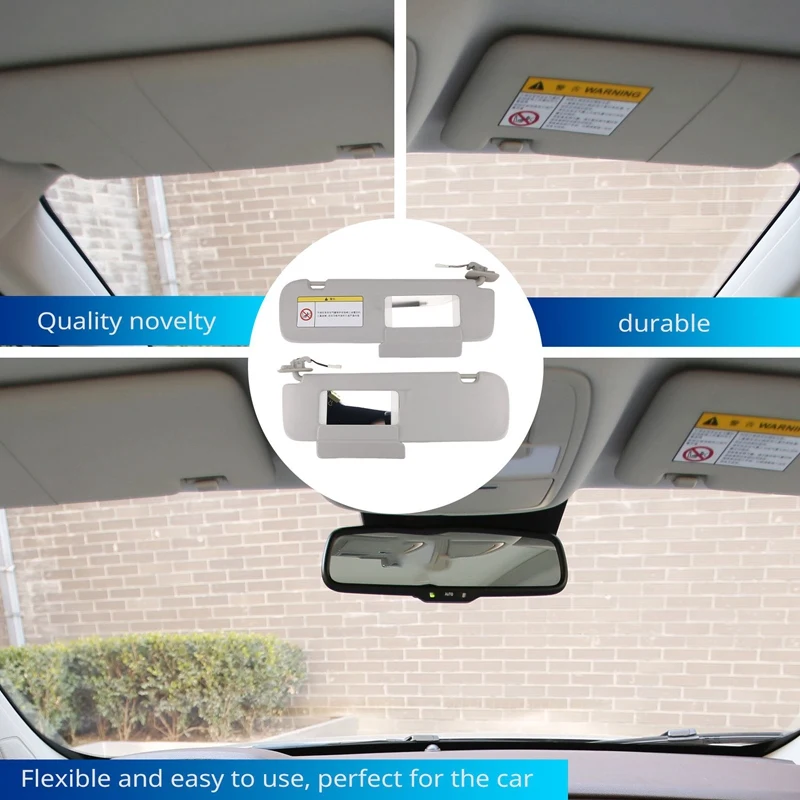 Левый и правый автомобильный солнцезащитный козырек косметическое зеркало для