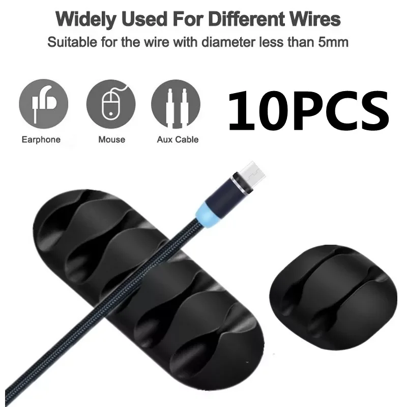 

New high quality Cable Organizer USB Cable Management Winder Desktop Tidy For Headphone Phone charging cable wire organizer
