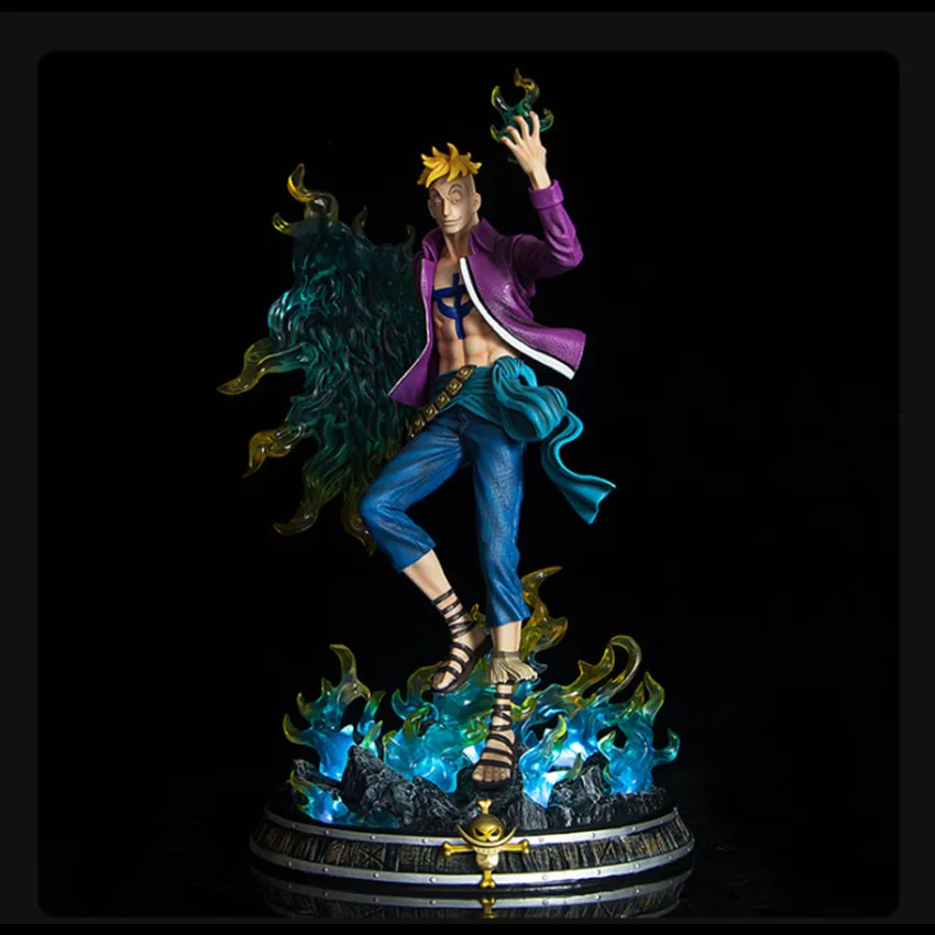 

48CM One Piece GK Marco Phoenix Phantom Oversized Glow GK Figure PVC Anime action Collectible Model Toys Statue Doll Gifts #675
