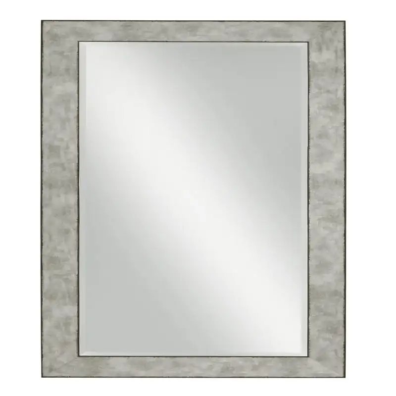 

Rectangular Polystyrene Framed Leaner Mirror, Rusted Metal-