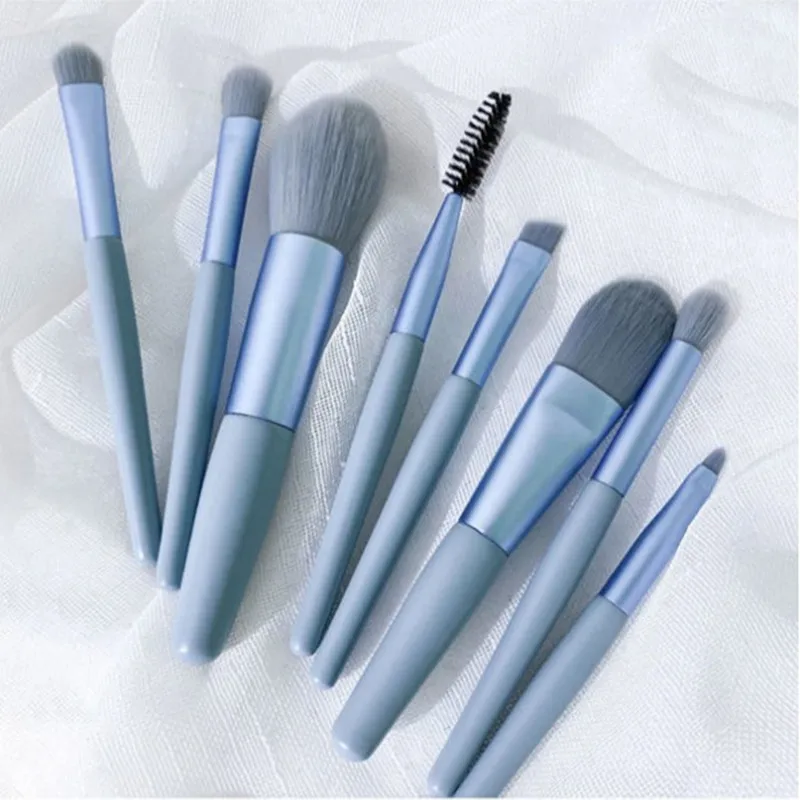 

8Pcs Makeup Brush Set Makeup Concealer Brush Blush Loose Powder Brush Eye Shadow Highlighter Foundation Brush Beauty Tools