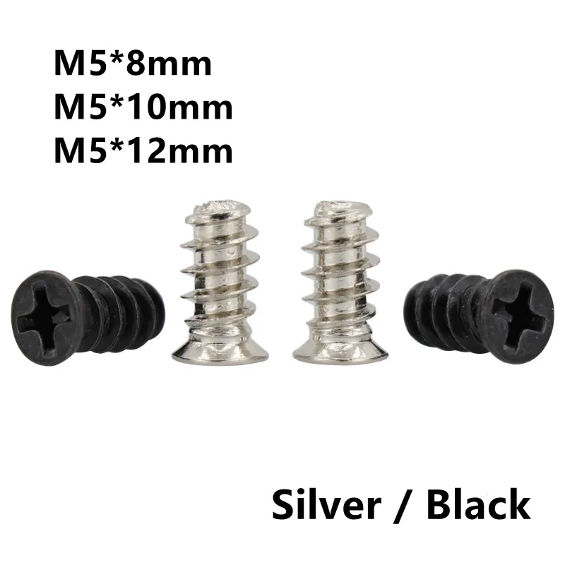 

50Pcs KB Screw M5*8mm M5*10mm M5*12mm Computer PC Case Cooling Fan Mount Screw Heat Dissipation Screws