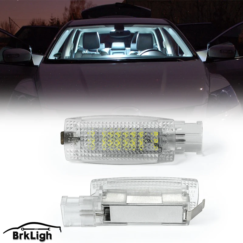 

2Pcs Xenon White 6000K LED Sun Visor Vanity Mirror Light Canbus Fit for VW Golf GTI Eos Jetta Skoda Superb