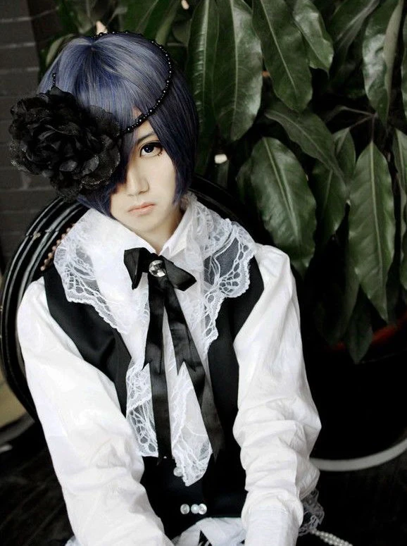 Костюм для косплея Ciel Phantomhive с носками костюм Kuroshitsuji на Хэллоуин