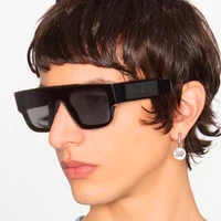 oversized shades sunglasses men black fashion square sun glasses male vintage retro glasses female women lentes de sol hombre