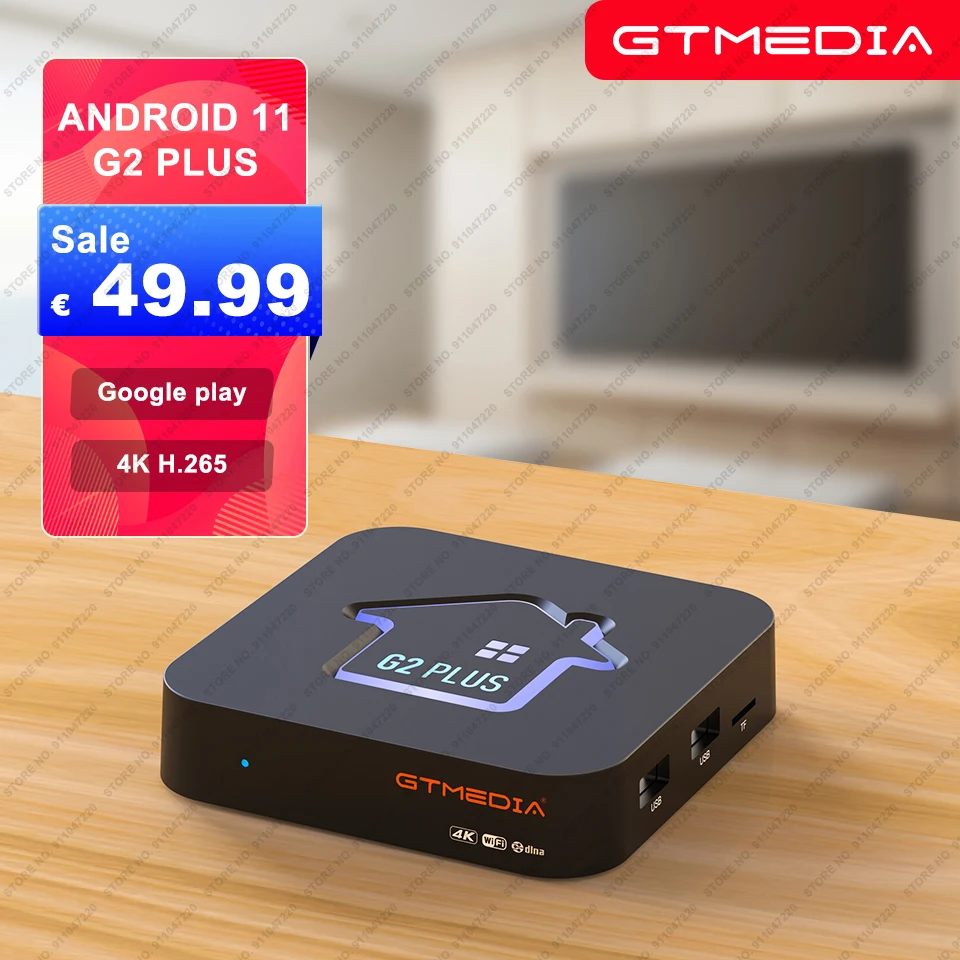 ТВ-приставка GTMEDIA G2 Plus Amlogic S905W2 на Android 11 2 ГБ + 16 4K Мультиязычный - Цена: 3 972,11 руб.