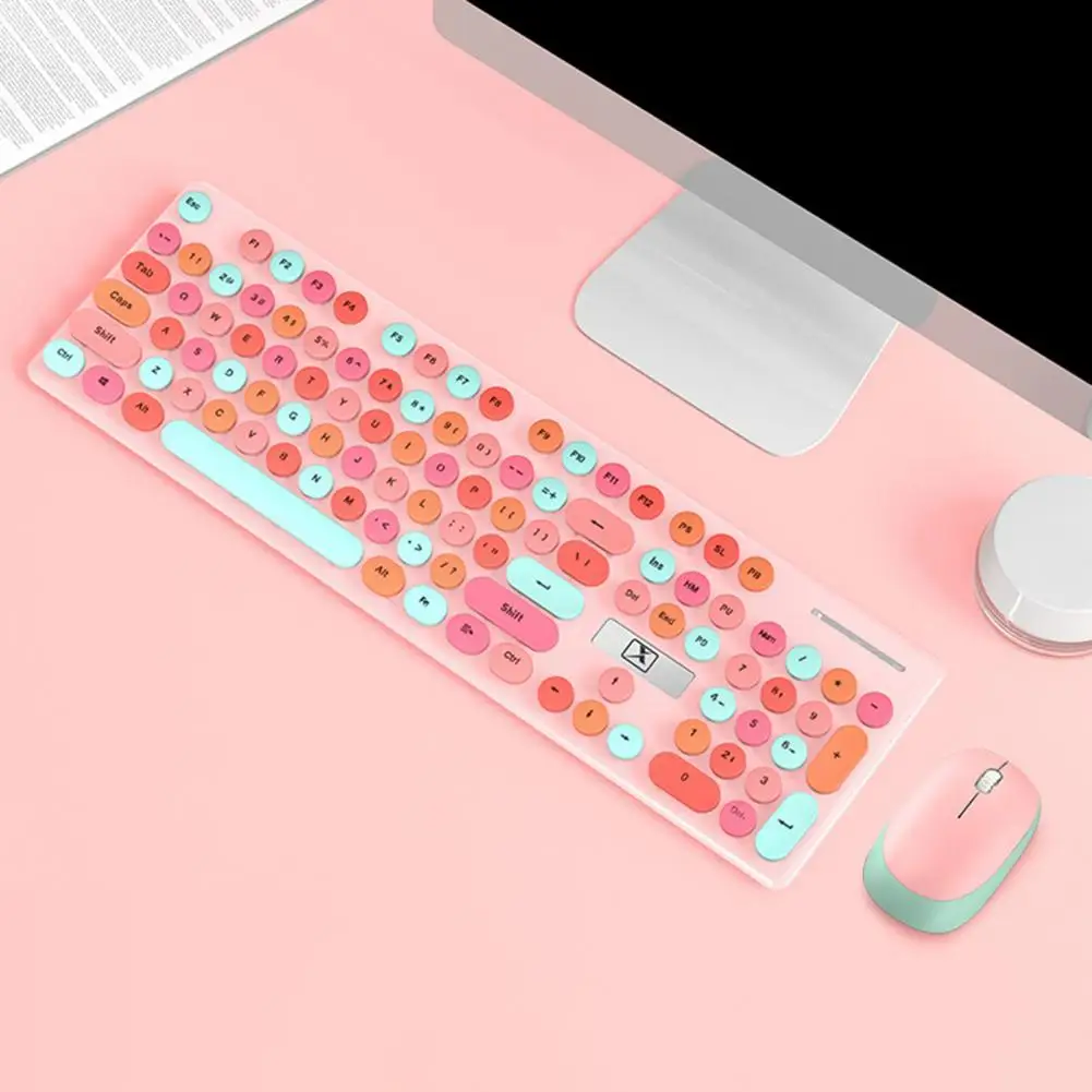 

Optical Keyboard Convenient ABS Fine Workmanship Mute Wireless Gaming Mouse for Home Wireless Keyboard Computer Keyboard