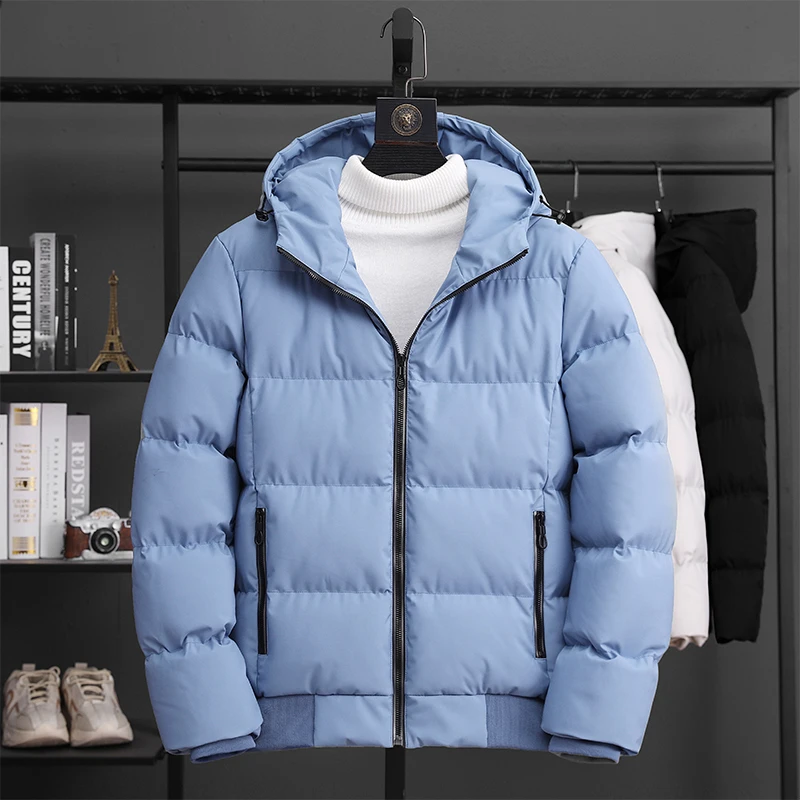 Winter cotton padded jacket for men, Korean fashion, slim and thickened short coat, cotton padded jacket, handsome winter coat,