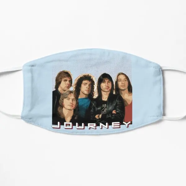

Journey Band Rock Flat Printing Face Mask Cotton Protective Mouth Accessories Dustproof Cosplay Cartoon Beauty Cute Reusable