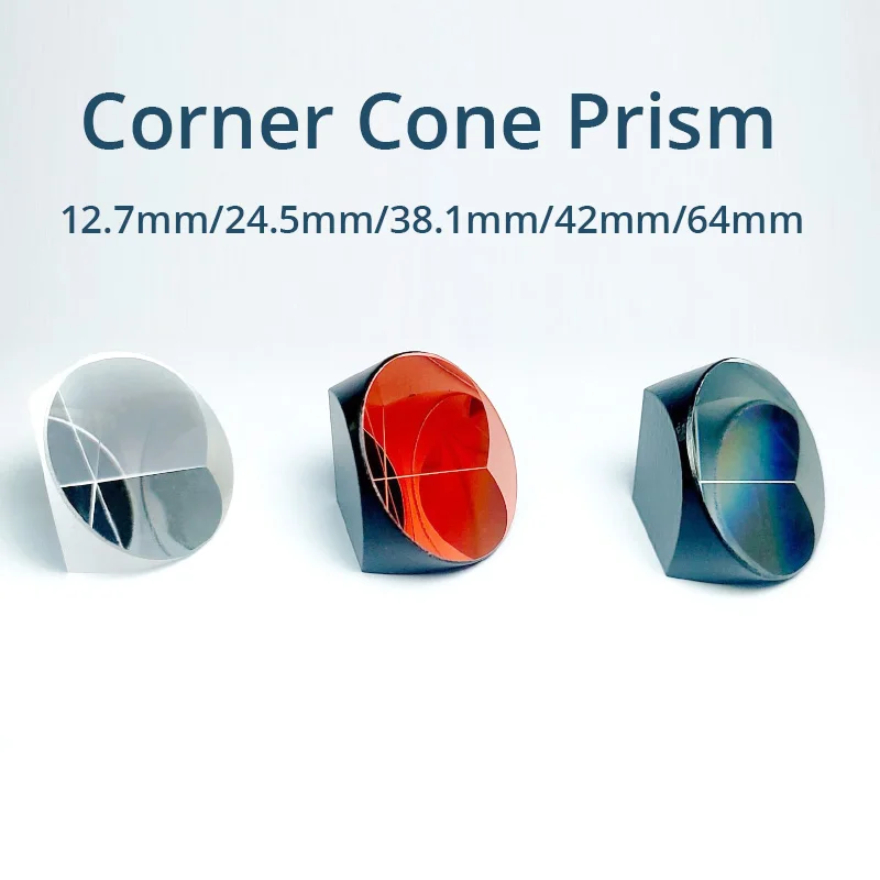 1pc Optical Glass Corner Cone Prism/Mirror Total Station Prism Lens Mapping Special Accessories Corner Cube Prism