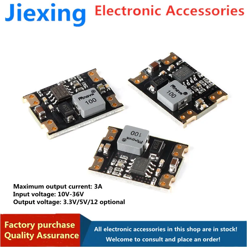 

DC-DC step-down power supply module 10V-36V input to 3.3/5/12V output 3A/8W high power step-down