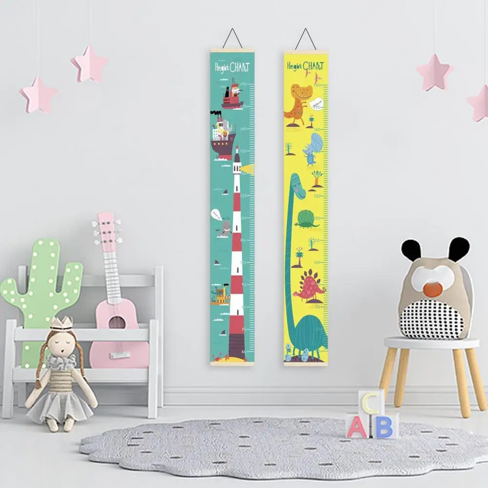 Baby Height Measure Ruler Practical Animal Print Kids Growth Chart Reusable Kids Growth Chart Home Decor images - 6