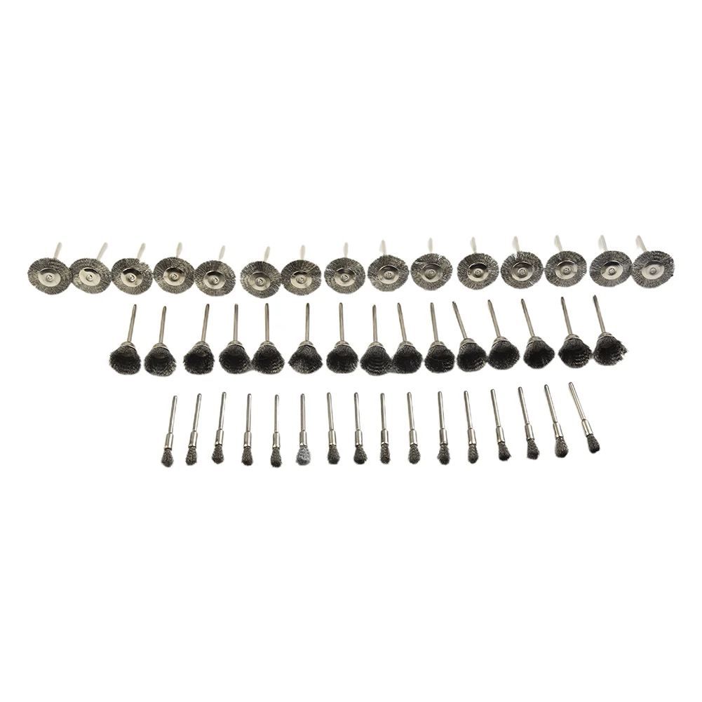 

15Pcs/Set Polishing Wire Brush Pencil Cup Brush Rotary Tool For Drill Rust Weld T Wire Brush Polishing For Metal Nonmeta