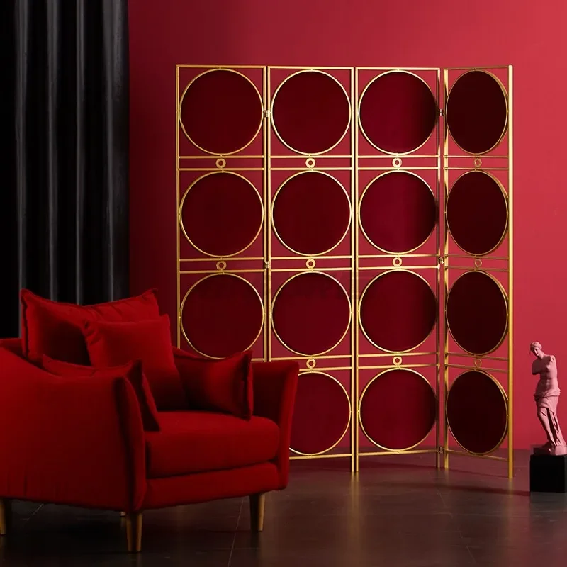 Mingzhan фланелевой мягкий экран Push-Pull складной подвижный перегородка для гостиной