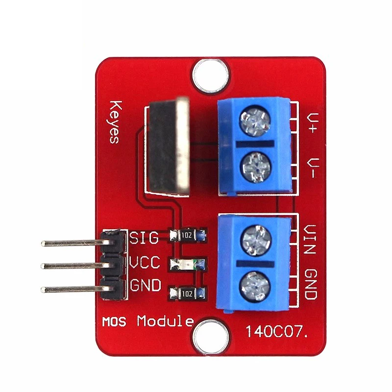 0-24 В верхняя кнопка Mosfet IRF520 модуль драйвера MOS для Arduino MCU ARM Raspberry pi (art.: 3920cebc456d9) - 3920cebc456d9