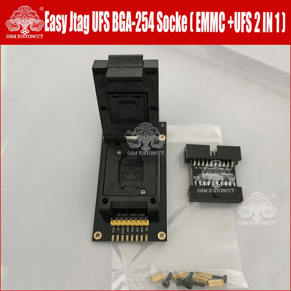 Новинка 2022 оригинальная розетка Easy-Jtag Plus UFS BGA-254 Socket / EMMC 254(EMMC + 2 в 1) адаптер для