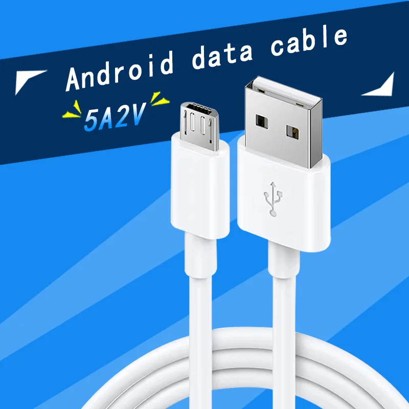

Straight USB Interface Android Data Cable Mobile Phone Charging Cable 5A Fast Charging Cable 0.25m/0.5m/1m Black White