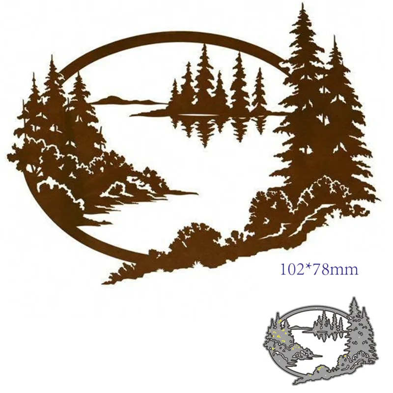 Металлические Вырубные штампы вырезанные в воде украшения для скрапбукинга