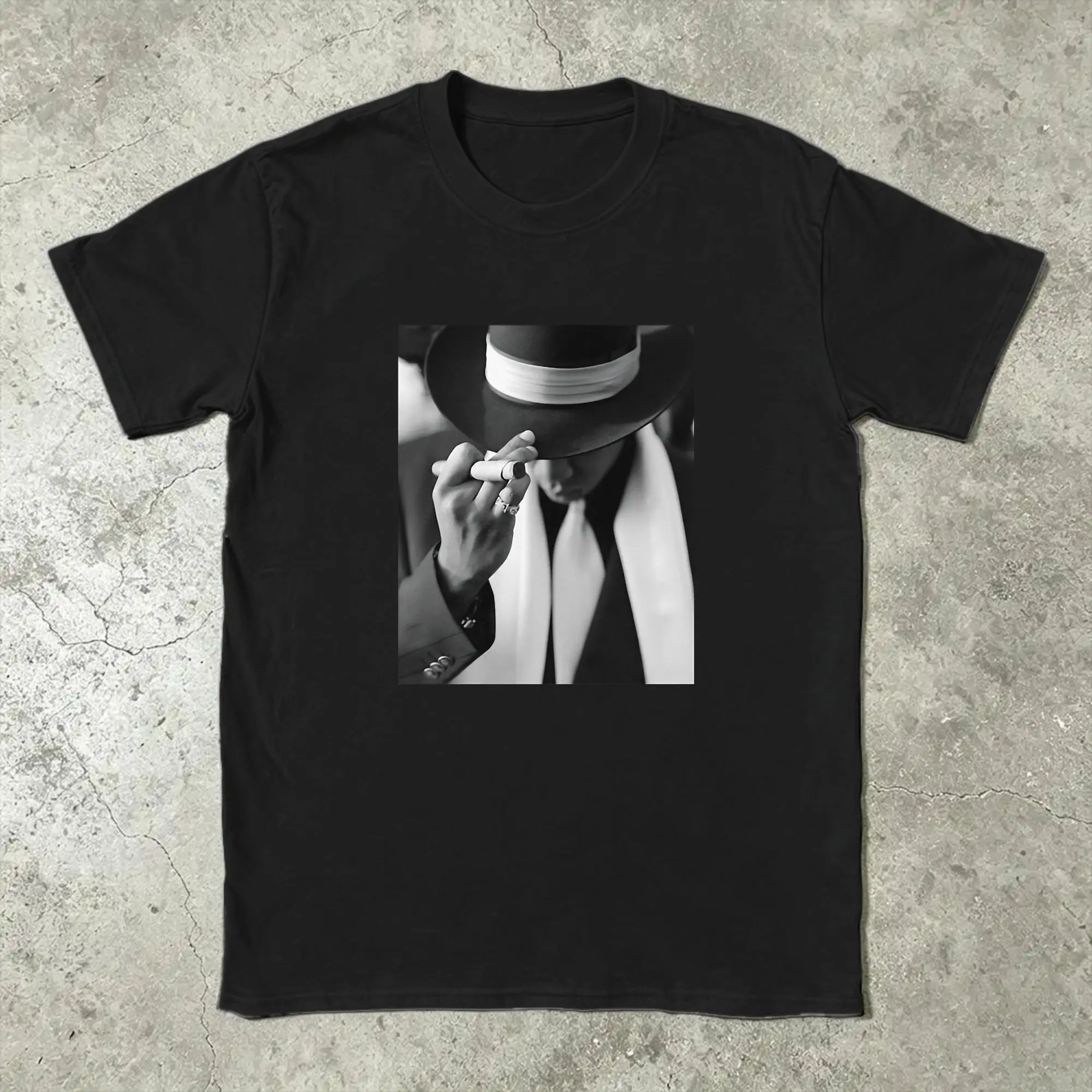 Фото Футболки Jay Z для мужчин, винтажные, 100% хлопок, с круглым вырезом, коротким рукавом, больших размеров. №2
