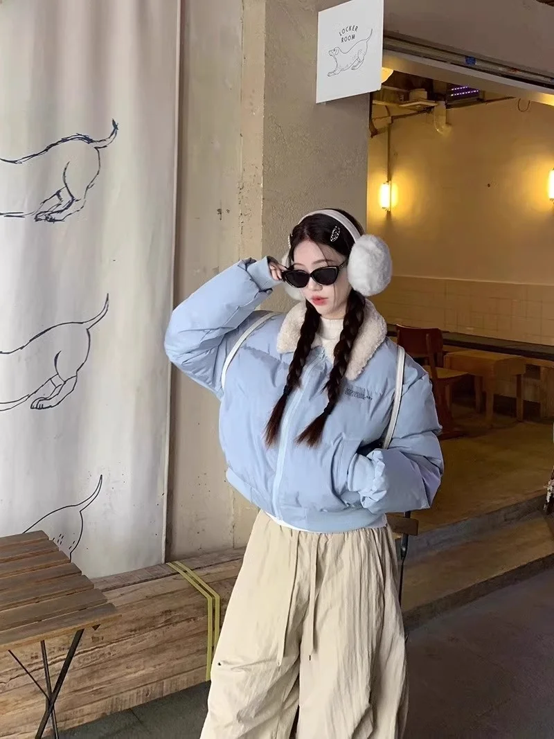 Американский винтажный пуховик из овечьей шерсти одежда с хлопковой подкладкой