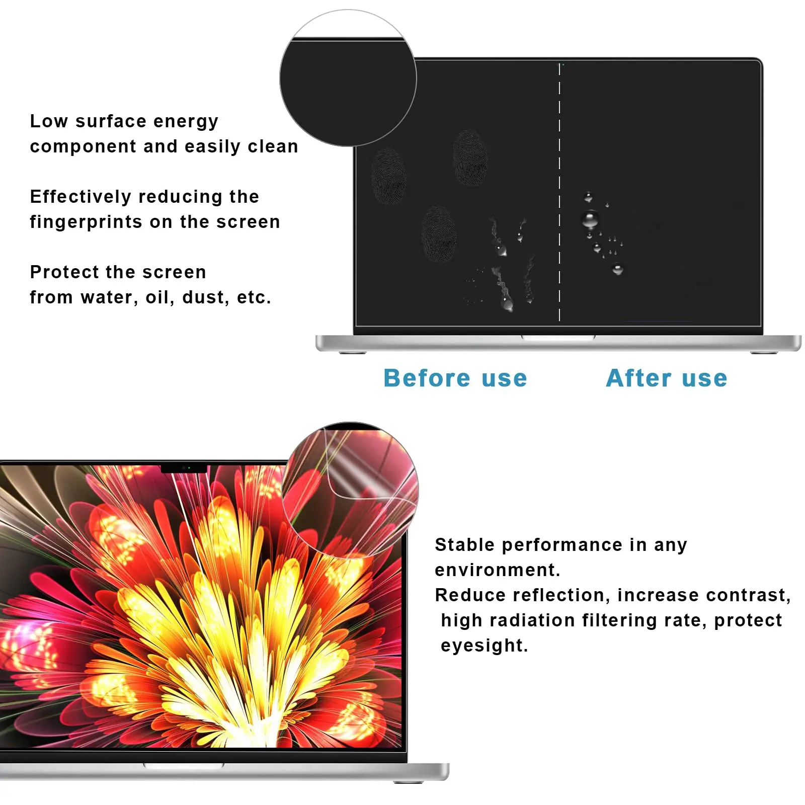 Защитная пленка для MacBook Air 13 M1 Pro 14 15 16 Max |