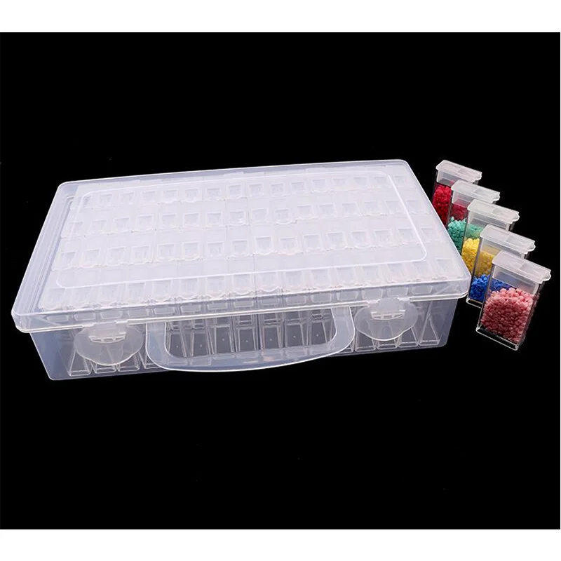 64/128/192 бутылок для алмазной живописи аксессуары инструменты пластиковый ящик