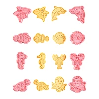 animal biscuit mold set sea animals 3d cartoon fun biscuits cutter set cookies diy baking mold for cake fondant christmas party