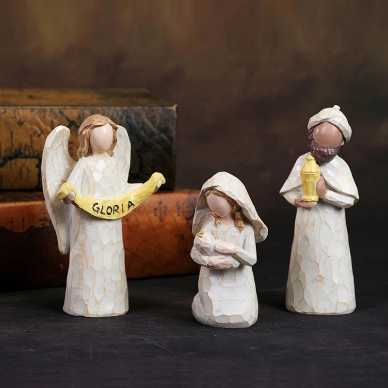 Статуэтка для святой кроватки смоляная католическая религиозная Рождественская