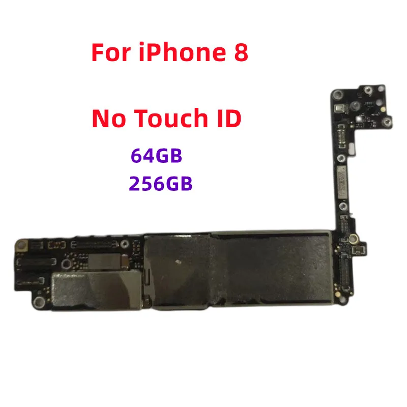 100%Original For iPhone 8/8 Plus Motherboard With/Without Touch ID 64/256 Motherboard iphone8 /8plus Logic Board Unlocked Tester enlarge