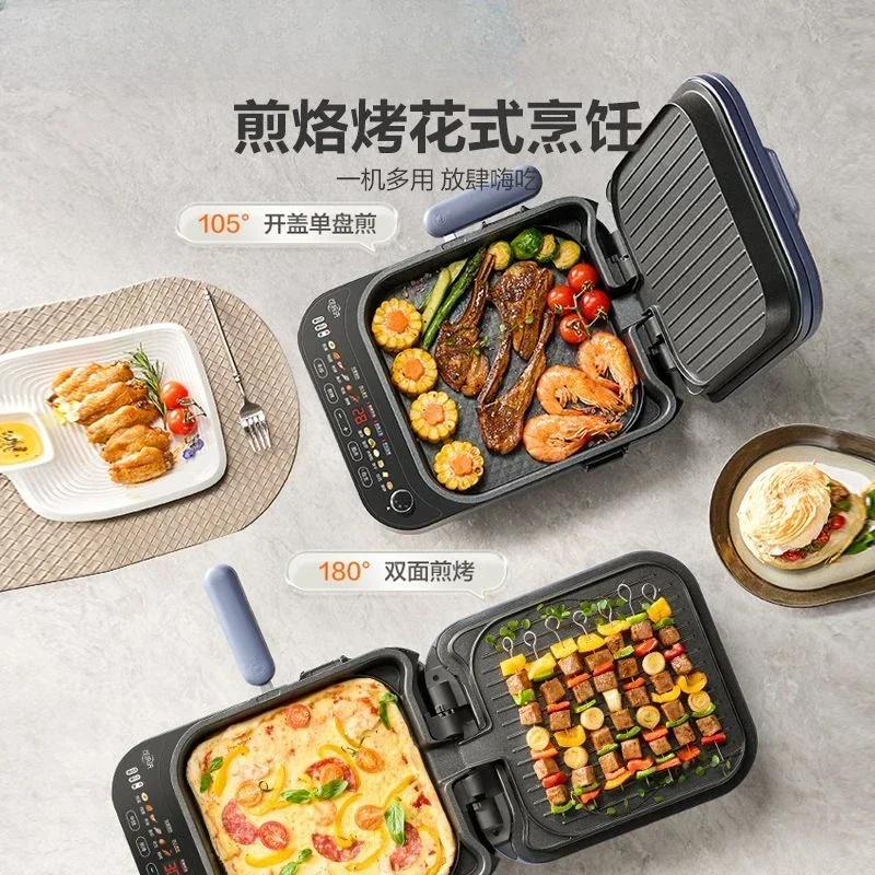 Электрическая многофункциональная сковорода для блинов. Увеличенный и глубокий.