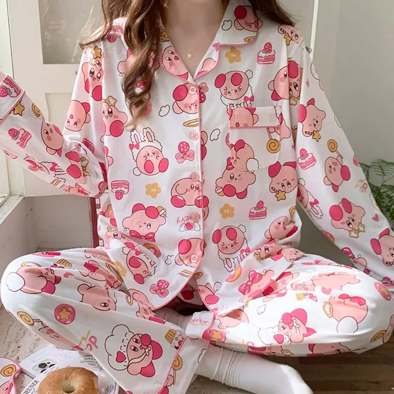 

Пижама-брюки из чистого хлопка, с длинным рукавом