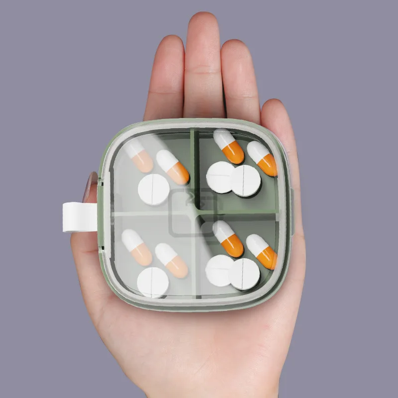 

4/6 Grid Pill Case Storage Box Diabetic Pill Box Compartment Weekly Medicine Tablet Dispenser Splitters 7-day Pill organizer