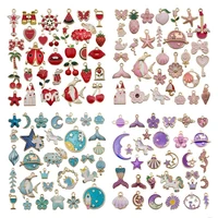 1031pcs mixed cute animals plants flowers enamel charms diy earrings bracelet pendant neacklace accessories for jewelry making