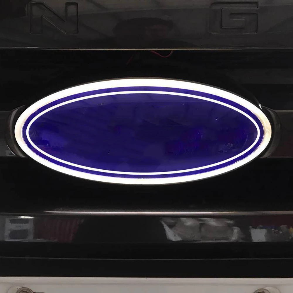 

4D Logo Light LED Insignia Light LED Front Grille Sticker For Ford Focus Fusion Mondeo Explorer F-150 Ford Rear Trunk Sticker