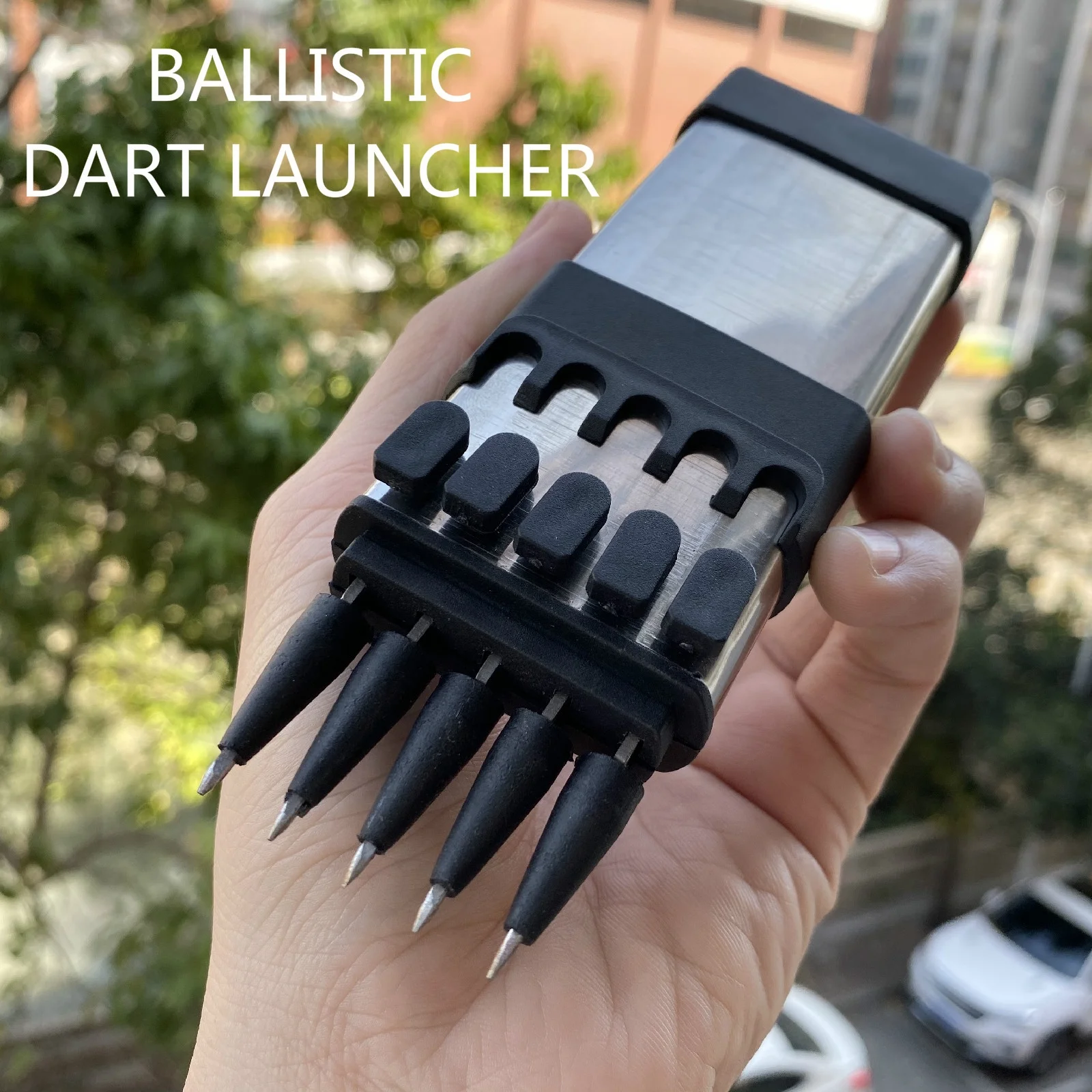 

Toy Self Defensive BALLISTIC DART GUN PISTOLA LAUNCHER Hunting Shooting Shooter New Tactical Tool Silent Knife