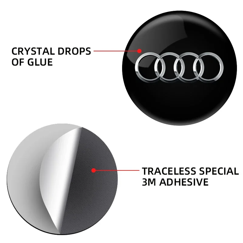 2 шт. защитные наклейки на замочную скважину автомобиля эмблема для Audi A3 A4 A5 A6 A7 A8 S3