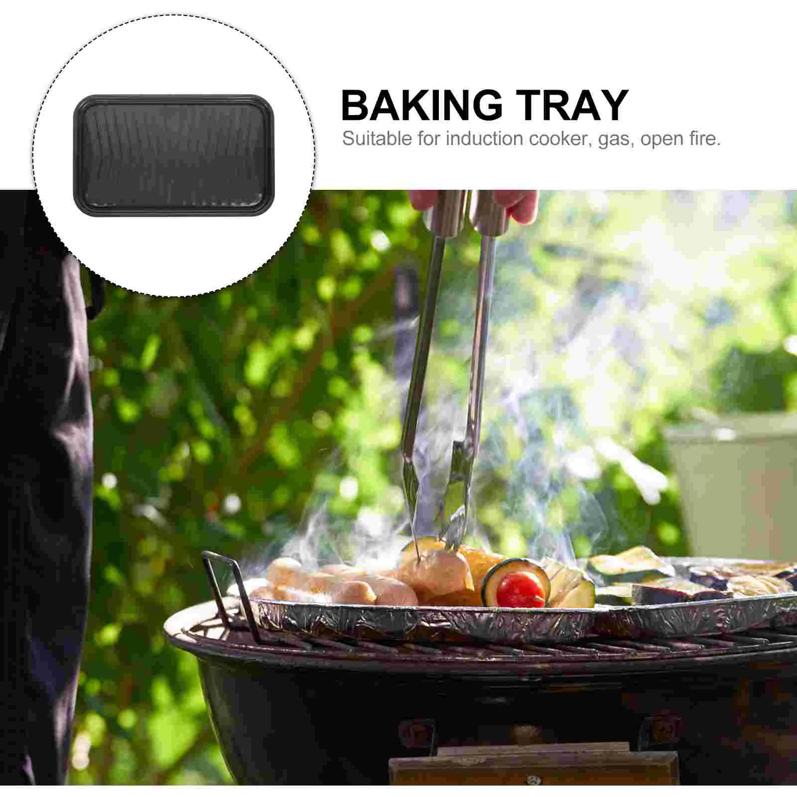 Гриль на открытом воздухе с антипригарным покрытием железная сковорода для