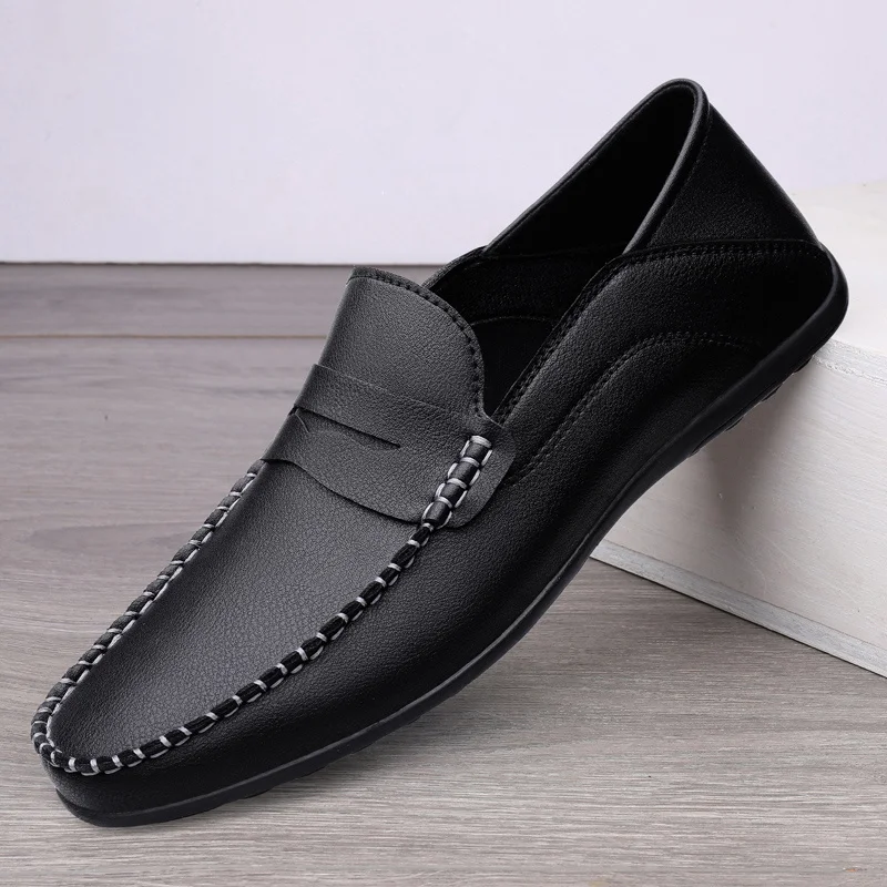 

Shoes Mens Men's Loafers Wedding White Driving Footwear Moccasins Men Casual Shoes Leather Slip On Lightweight Summer Male Shoes