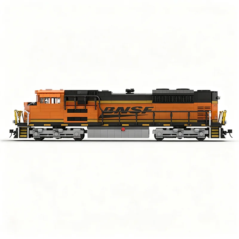 Фото 2010 деталей MOC-модель поезда Burlington Northern Santa Fe BNSF SD70ACE, строительные блоки, архитектурный конструктор, детский набор для сборки, подарок на Рождество, игрушка №2