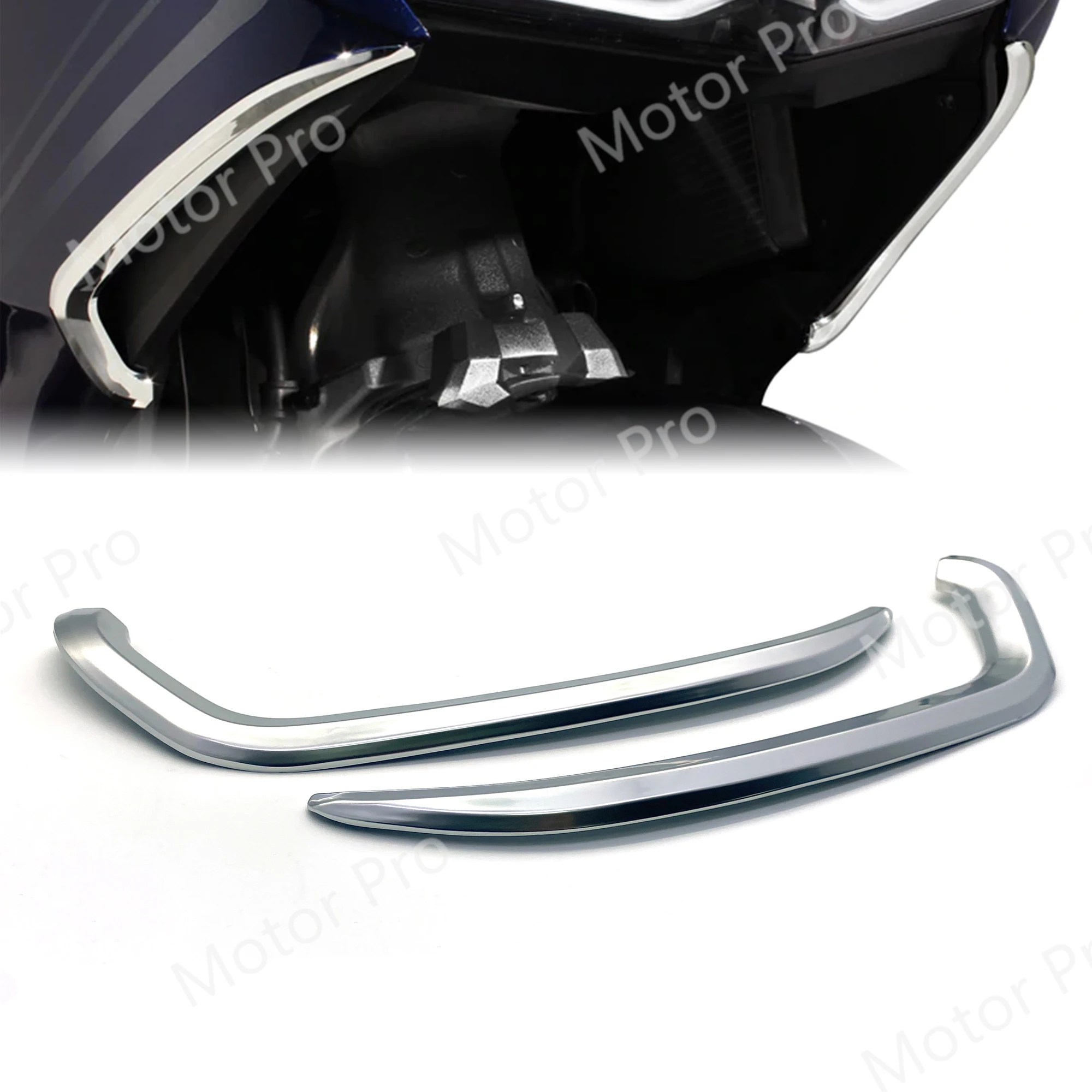 

Мотоциклетная хромированная АБС-пластиковая Вертикальная решетка вентиляции для HONDA Goldwing GL1800 2018 2019 2020 2022 аксессуары для двигателя золотые крылья