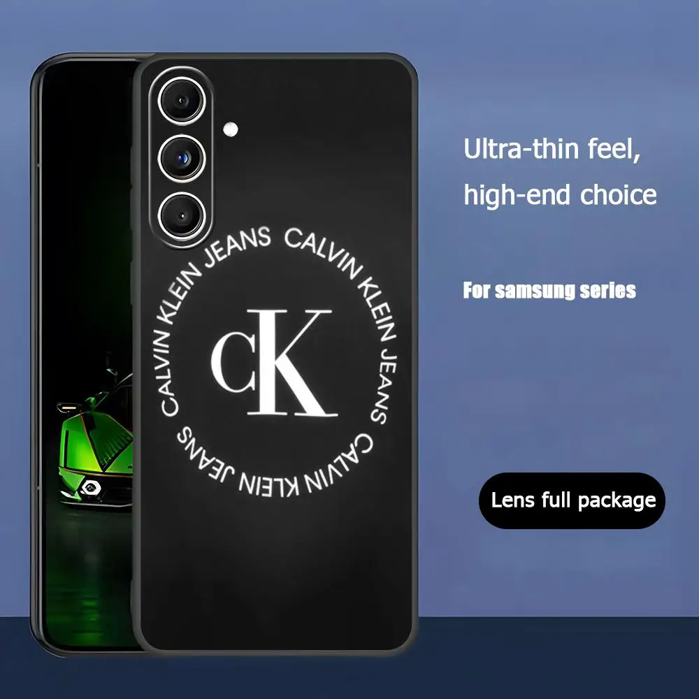 Фото Модный чехол для телефона C-Calvins для Samsung Galaxy S26 S25 S24 S23 S22 S21 Plus Ultra Fold A K-KleinEs-S, мягкий, черный №2