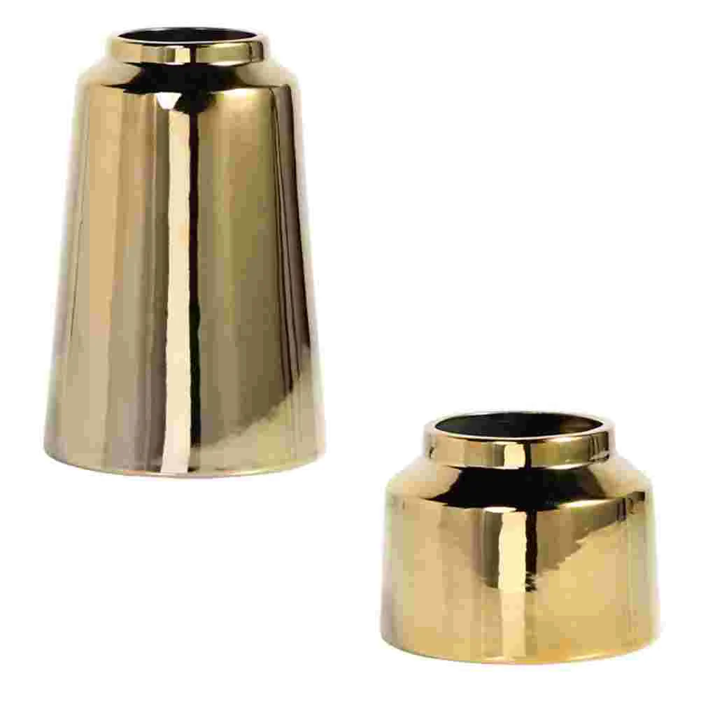 

2pcs Ceramics Vase Adornment Decorative Floral Pot Home Desktop Ornament