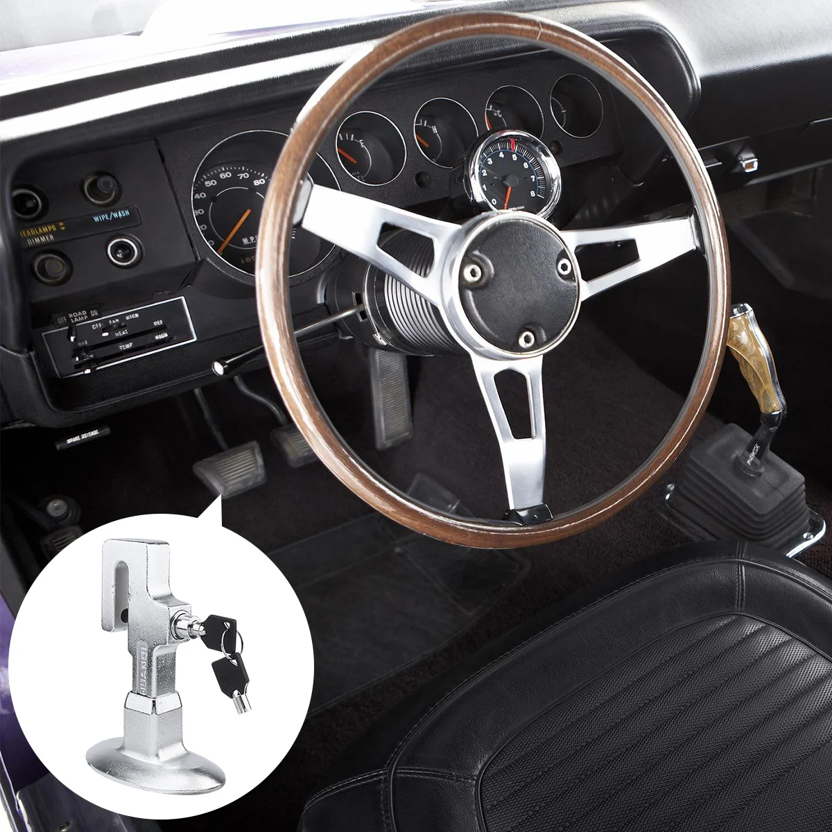 

Lock Car Brake Anti Clutch Auto Pedal Wheel Device Steering Coupler Acceleratorclub Hood Door The Supplies Accessories Tool