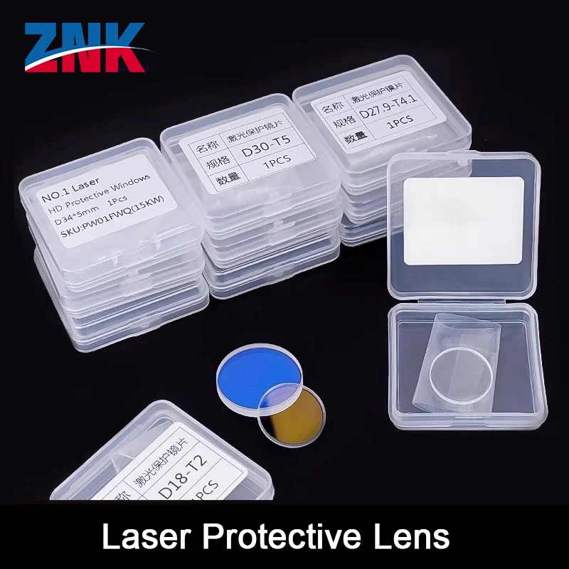 

ZNK 5 шт. защитные линзы для лазера, защитные окна 37x7 27,9x4,1 для Raytools Precitec WSX, часть головки станка для волоконной лазерной резки