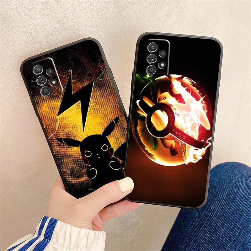 

Pokémon Pikachu Phone Cases For Samsung Galaxy S20 FE S20 Lite S8 Plus S9 Plus S10 S10E S10 Lite M11 M12 Coque Soft TPU Carcasa