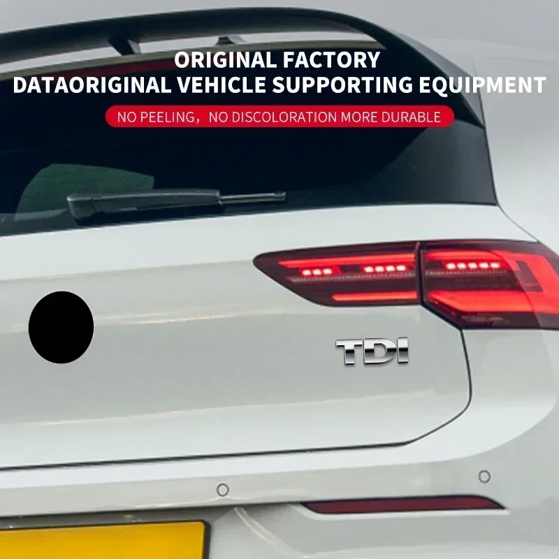 Автомобильная металлическая 3D авто наклейка TDI логотип задний багажник значок